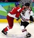 Olimpiāde 2010: Latvijas hokejisti pret Čehiju