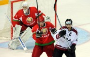 Latvijas hokejisti otro reizi pret Baltkrieviju - 12