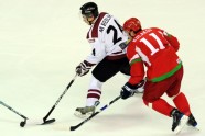 Latvijas hokejisti otro reizi pret Baltkrieviju - 14
