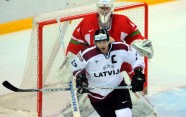 Latvijas hokejisti otro reizi pret Baltkrieviju - 20