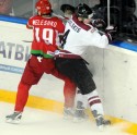 Latvijas hokejisti otro reizi pret Baltkrieviju - 21