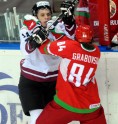 Latvijas hokejisti otro reizi pret Baltkrieviju - 24