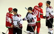 Latvijas hokejisti otro reizi pret Baltkrieviju - 42