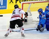 Latvijas hokeja izlase pieveic Itāliju - 4