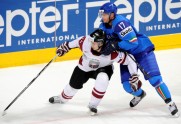 Latvijas hokeja izlase pieveic Itāliju - 10