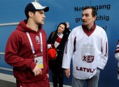 Latvijas hokeja izlase pieveic Itāliju - 54