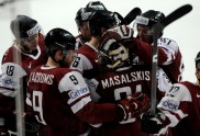 Latvijas hokeja izlase uzvar Norvēģiju - 46