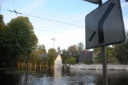 Rīgas mērs apskata plūdus Arkādijas parkā - 12