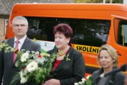 Grobiņā prezentē skolēnu autobusu