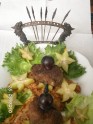 "Бандерильяс" (свиной карбонад, карамболь, котлета, виноград) на шпажке
