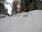 Sniegs Ņujorkas ielās