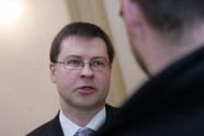 Ministru prezidents Valdis Dombrovskis sniedz ikgadējo ziņojumu Saeimai.   - 22