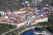 Tartu city center bird eye view