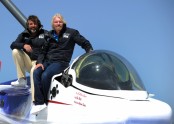 Sir Richard Branson and explorer Chris Welsh