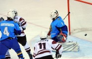Latvijas U-18 hokeja izlase uzvar Kazahstānu - 8