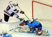Latvijas U-18 hokeja izlase uzvar Kazahstānu - 17