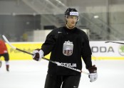 Latvijas hokeja izlases treniņš Bratislavā - 3