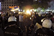 Ratko Mladiča atbalstītāju protesti Serbijā - 2