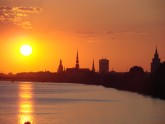 Rīgas vakara saule