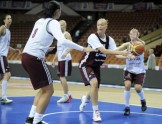 Latvijas sieviešu basketbola izlases treniņš - 17