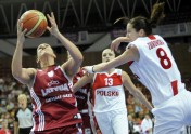EČ basketbolā: Latvija - Polija - 16
