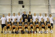 Latvijas basketbola izlases treniņš
