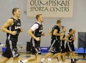 Latvijas basketbola izlases treniņš - 2