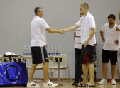 Latvijas basketbola izlases treniņš - 4