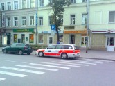 Tā noparkojas Vācijas policija Daugavpilī
