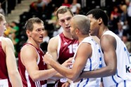 EČ basketbolā: Latvija - Francija