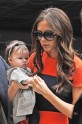 Victoria Beckham and baby daughter Harper